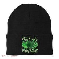 Cute St. Patrick's Day Not Lucky Simply Blessed Romans 4: 78 Beanie thumb 0