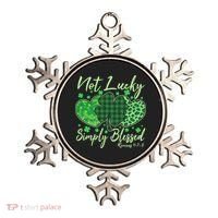 Cute St. Patrick's Day Not Lucky Simply Blessed Romans 4: 78 Ornament thumb 0
