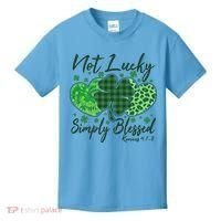 Cute St. Patrick's Day Not Lucky Simply Blessed Romans 4: 78 Kids T-Shirt thumb 0