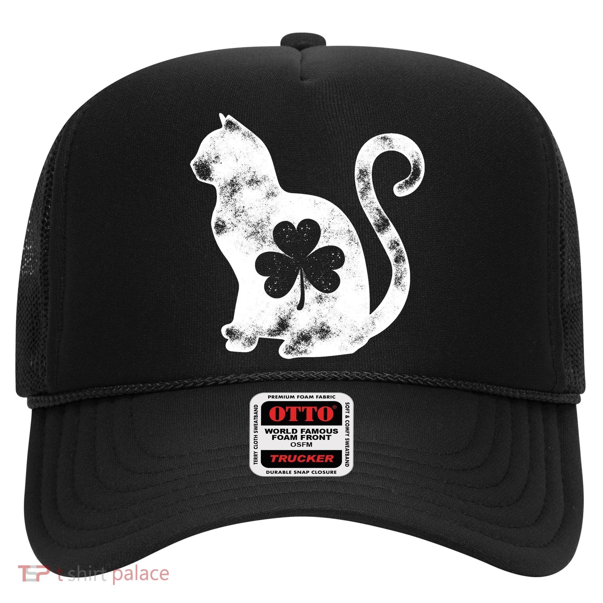 Cat St Patricks Cattys Catricks Day Girl Women Shamrock Hat