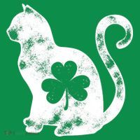 Cat St Patricks Cattys Catricks Day Girl Women Shamrock Polo thumb 2