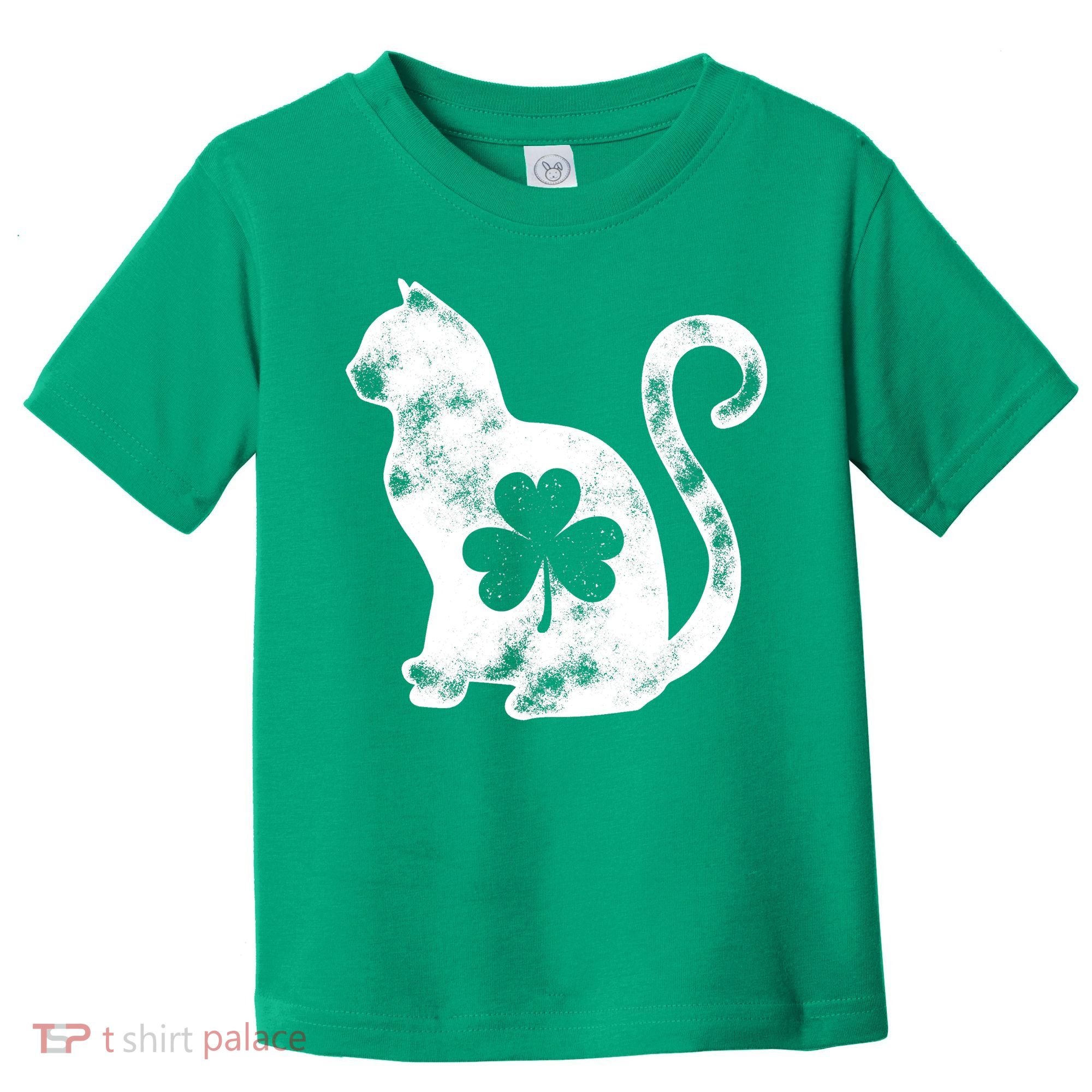 Cat St Patricks Cattys Catricks Day Girl Women Shamrock Toddler T-Shirt