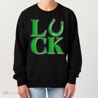 Cool St Patrick's Day Luck Lucky Horseshoe Women's Sweatshirt thumb 0