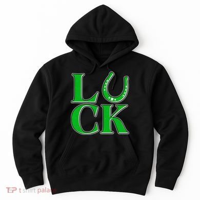 Cool St Patrick's Day Luck Lucky Horseshoe Hoodie