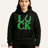 Cool St Patrick's Day Luck Lucky Horseshoe Hoodie thumb 5
