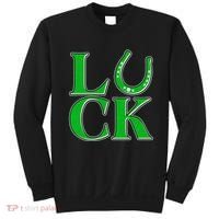 Cool St Patrick's Day Luck Lucky Horseshoe Sweatshirt thumb 0