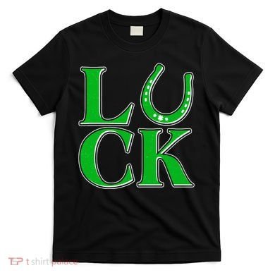 Cool St Patrick's Day Luck Lucky Horseshoe T-Shirt