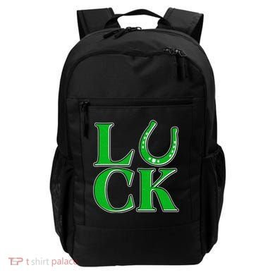 Cool St Patrick's Day Luck Lucky Horseshoe Backpack