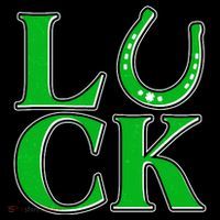Cool St Patrick's Day Luck Lucky Horseshoe Button thumb 1