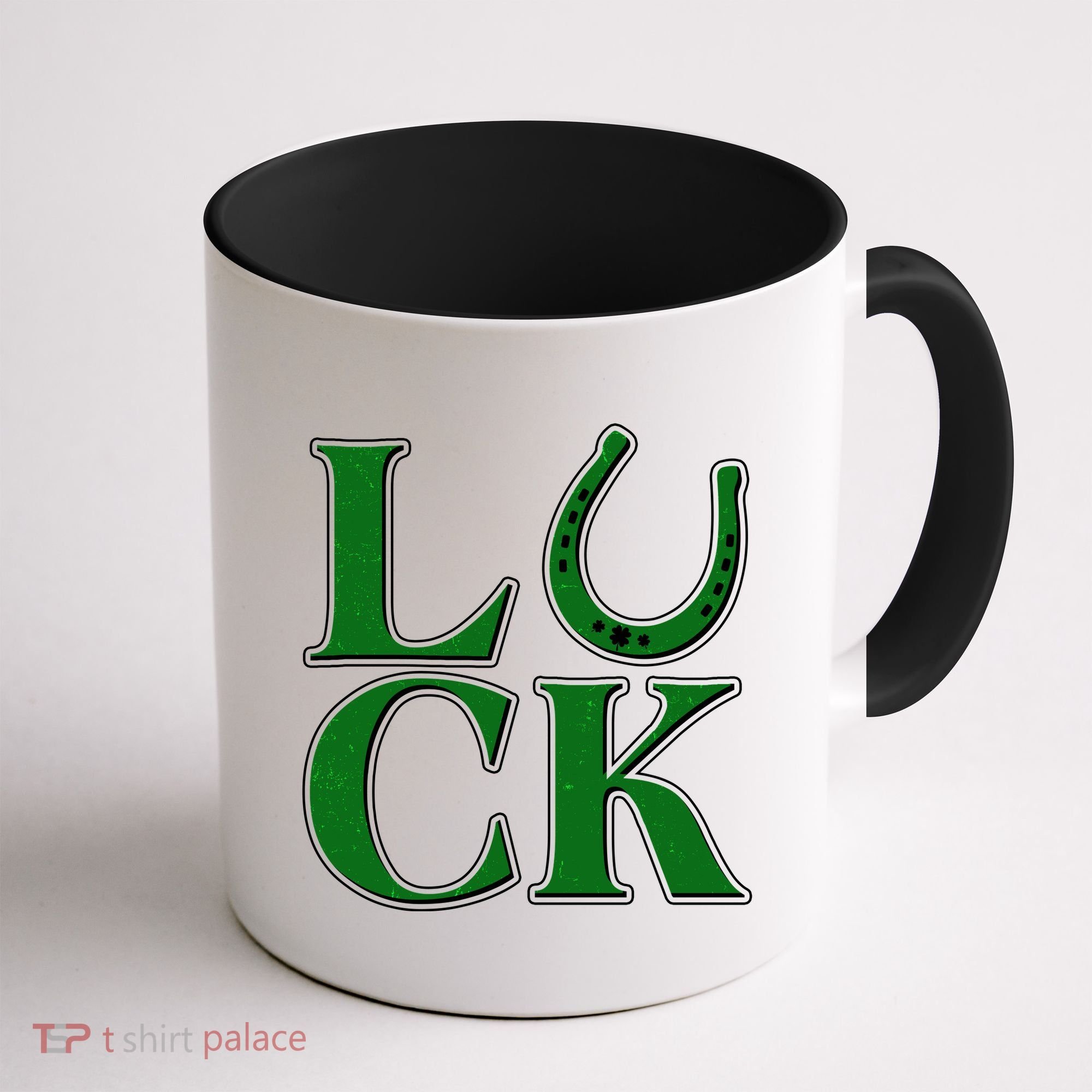 Cool St Patrick's Day Luck Lucky Horseshoe Coffee Mug