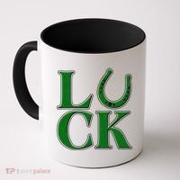 Cool St Patrick's Day Luck Lucky Horseshoe Coffee Mug thumb 0