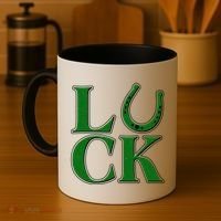 Cool St Patrick's Day Luck Lucky Horseshoe Coffee Mug thumb 4