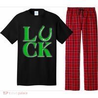 Cool St Patrick's Day Luck Lucky Horseshoe Pajama Set thumb 0