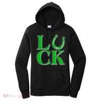 Cool St Patrick's Day Luck Lucky Horseshoe Women's Hoodie thumb 0