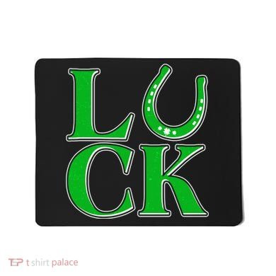 Cool St Patrick's Day Luck Lucky Horseshoe Mousepad
