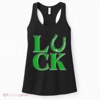 Cool St Patrick's Day Luck Lucky Horseshoe Women's Tank Top thumb 0