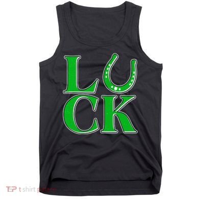 Cool St Patrick's Day Luck Lucky Horseshoe Tank Top