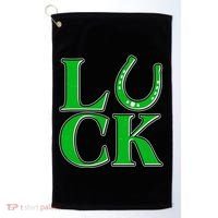 Cool St Patrick's Day Luck Lucky Horseshoe Golf Towel thumb 0