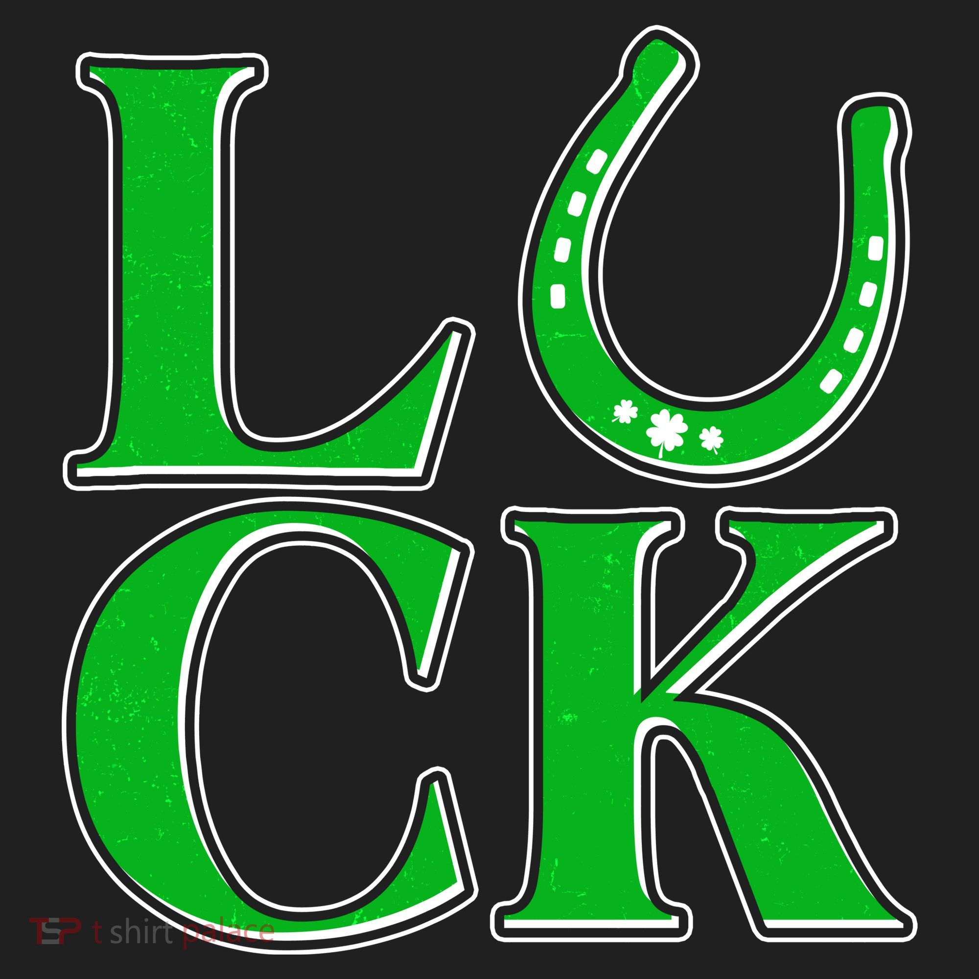 Cool St Patrick's Day Luck Lucky Horseshoe Golf Towel