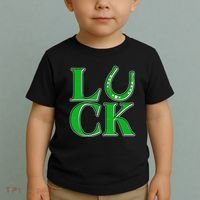 Cool St Patrick's Day Luck Lucky Horseshoe Toddler T-Shirt thumb 2