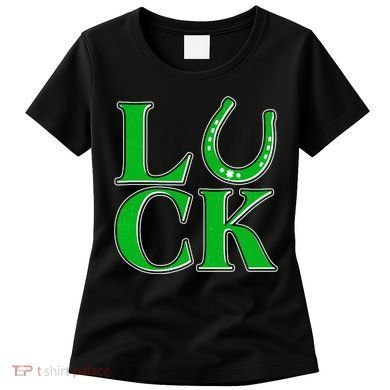Cool St Patrick's Day Luck Lucky Horseshoe Women's T-Shirt