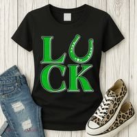 Cool St Patrick's Day Luck Lucky Horseshoe Women's T-Shirt thumb 3