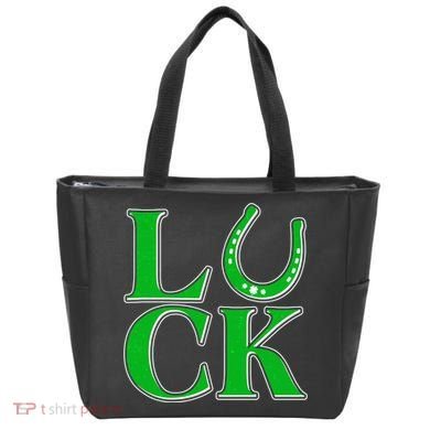 Cool St Patrick's Day Luck Lucky Horseshoe Tote Bag