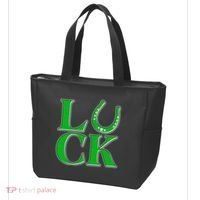 Cool St Patrick's Day Luck Lucky Horseshoe Tote Bag thumb 3