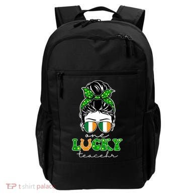 Cute St Patricks Day One Lucky Teacher Backpack