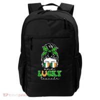 Cute St Patricks Day One Lucky Teacher Backpack thumb 0