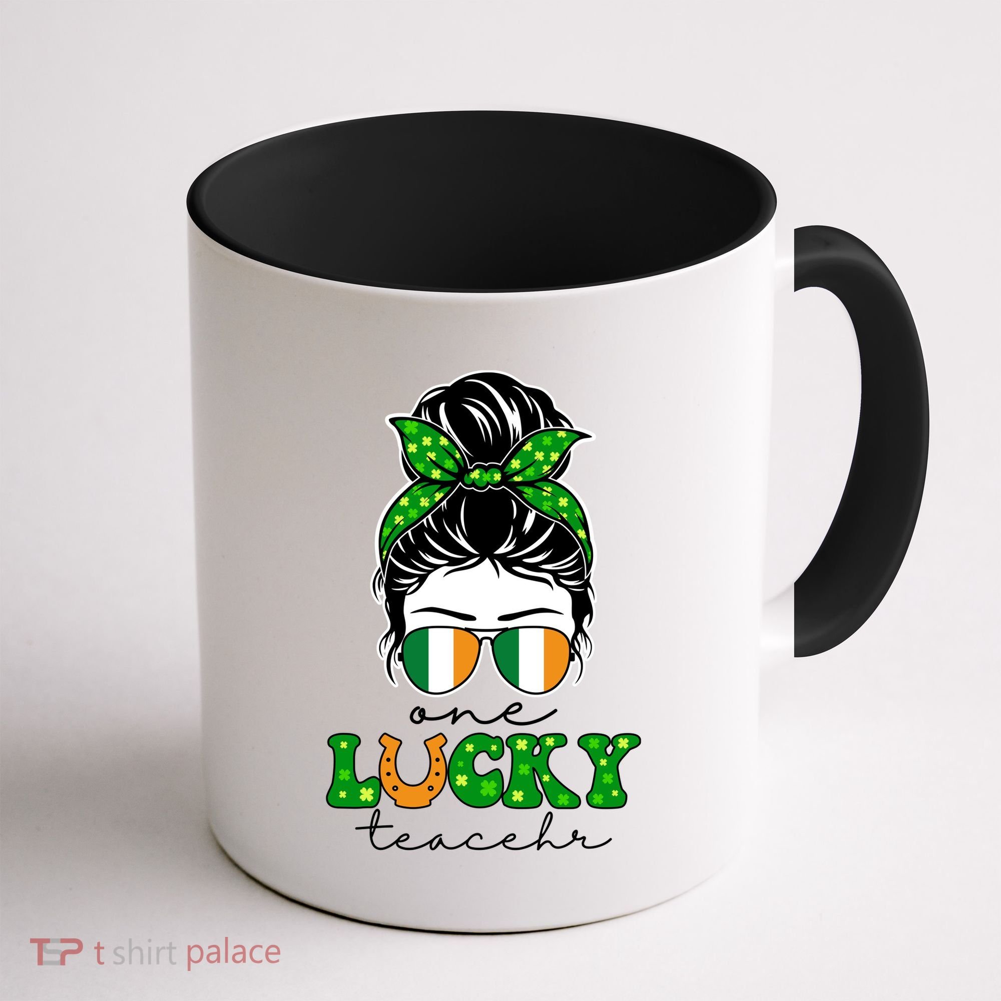 Cute St Patricks Day One Lucky Teacher Coffee Mug