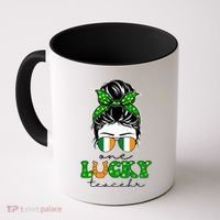 Cute St Patricks Day One Lucky Teacher Coffee Mug thumb 0