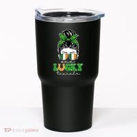 Cute St Patricks Day One Lucky Teacher Tumbler thumb 0