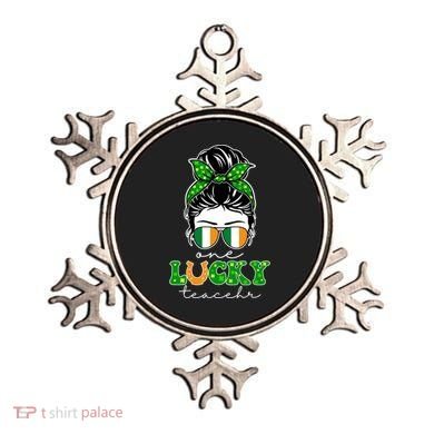 Cute St Patricks Day One Lucky Teacher Ornament
