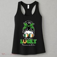 Cute St Patricks Day One Lucky Teacher Women's Tank Top thumb 3