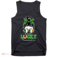 Cute St Patricks Day One Lucky Teacher Tank Top thumb 0