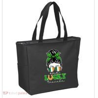 Cute St Patricks Day One Lucky Teacher Tote Bag thumb 2