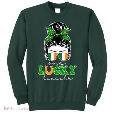 Cute St Patricks Day One Lucky Teacher Sweatshirt