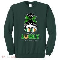 Cute St Patricks Day One Lucky Teacher Sweatshirt thumb 0