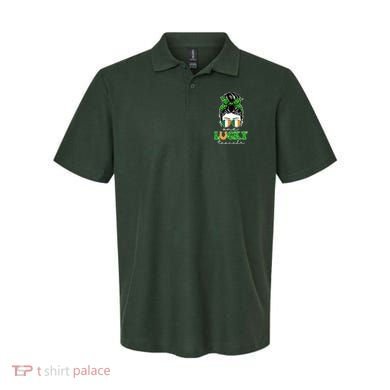 Cute St Patricks Day One Lucky Teacher Polo