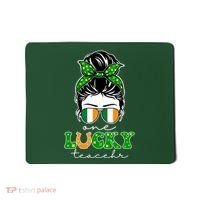 Cute St Patricks Day One Lucky Teacher Mousepad thumb 0