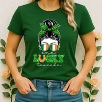 Cute St Patricks Day One Lucky Teacher Women's T-Shirt thumb 2