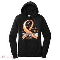 Cancer Survivor Peach Ribbon Endometrial Cancer Awareness Women's Hoodie thumb 0