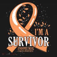 Cancer Survivor Peach Ribbon Endometrial Cancer Awareness Women's Hoodie thumb 2