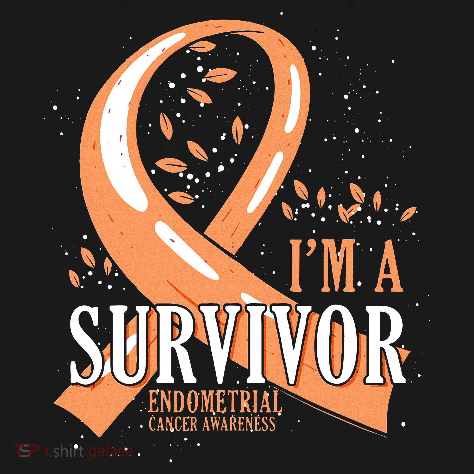 Cancer Survivor Peach Ribbon Endometrial Cancer Awareness Women's Hoodie