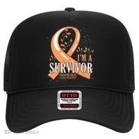 Cancer Survivor Peach Ribbon Endometrial Cancer Awareness Hat thumb 0