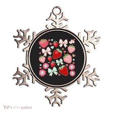 Cute Strawberry Preppy Bow Heart Kawaii Boho Coquette Ornament