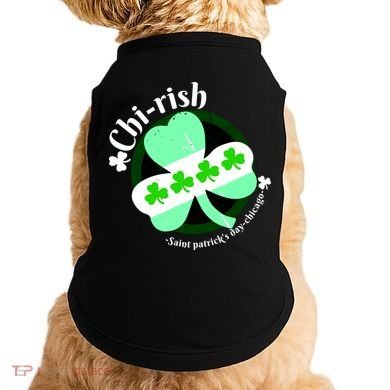 ChiRish St. Patrick's Day Chicago Irish Clover Doggie Tank