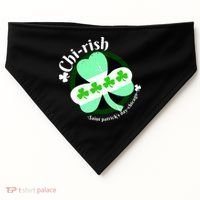 ChiRish St. Patrick's Day Chicago Irish Clover USA-Made Doggie Bandana thumb 0