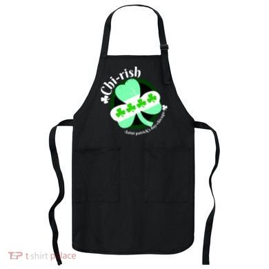 ChiRish St. Patrick's Day Chicago Irish Clover Apron